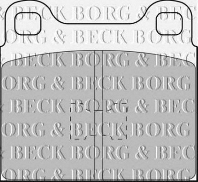 BORG & BECK bbp1085 -  Комплект тормозных колодок, дисковый тормоз
